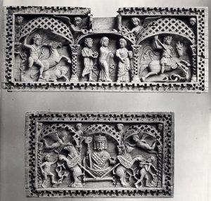 Due placche da un baule da Byzantine